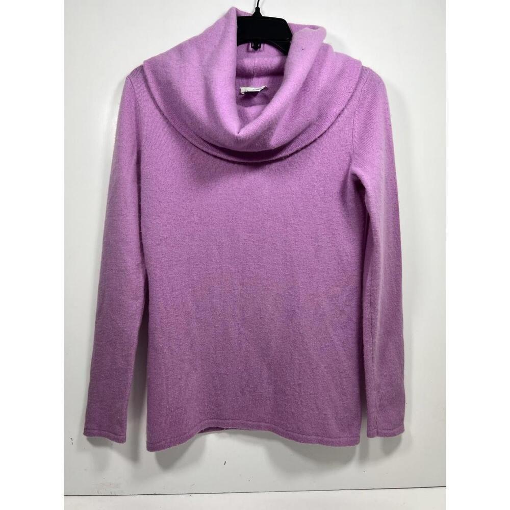 Sundance Sweet Sentiments 100% Cashmere Cowl Neck Sweater Women Sz XS Purple